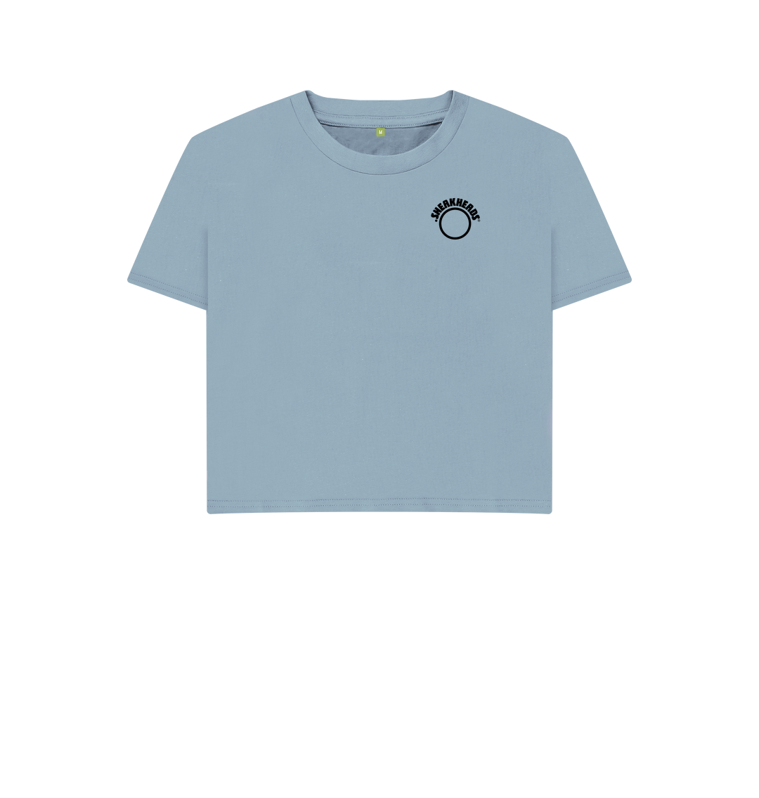 Stone Blue Printed T-shirt Front